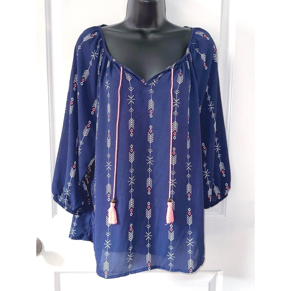 Jolt blue top
